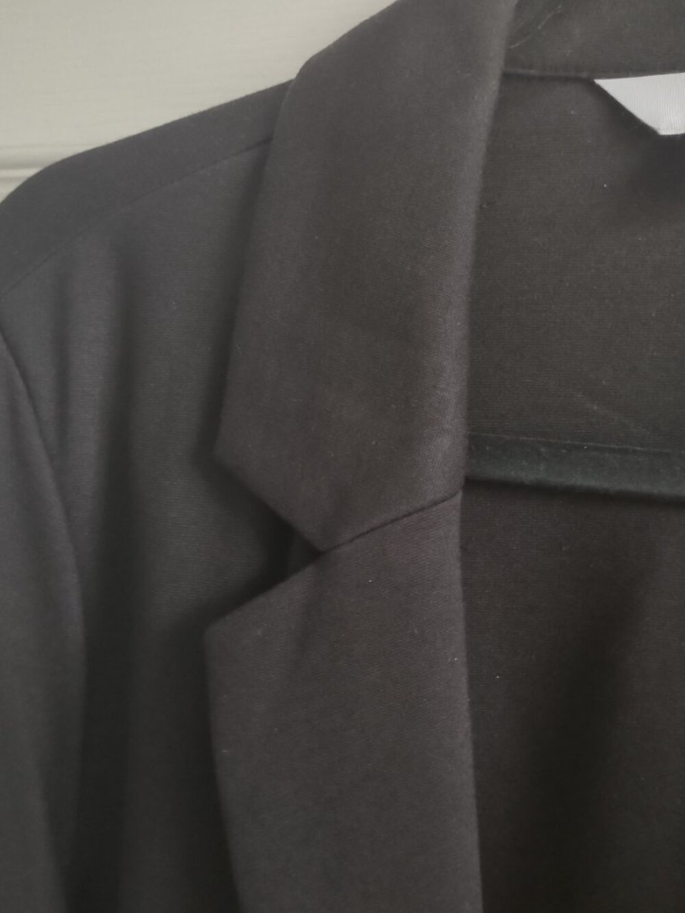 Black ponte stretch blazer - boyfriend jacket - NWT - size M - oversized - Picture 7 of 9